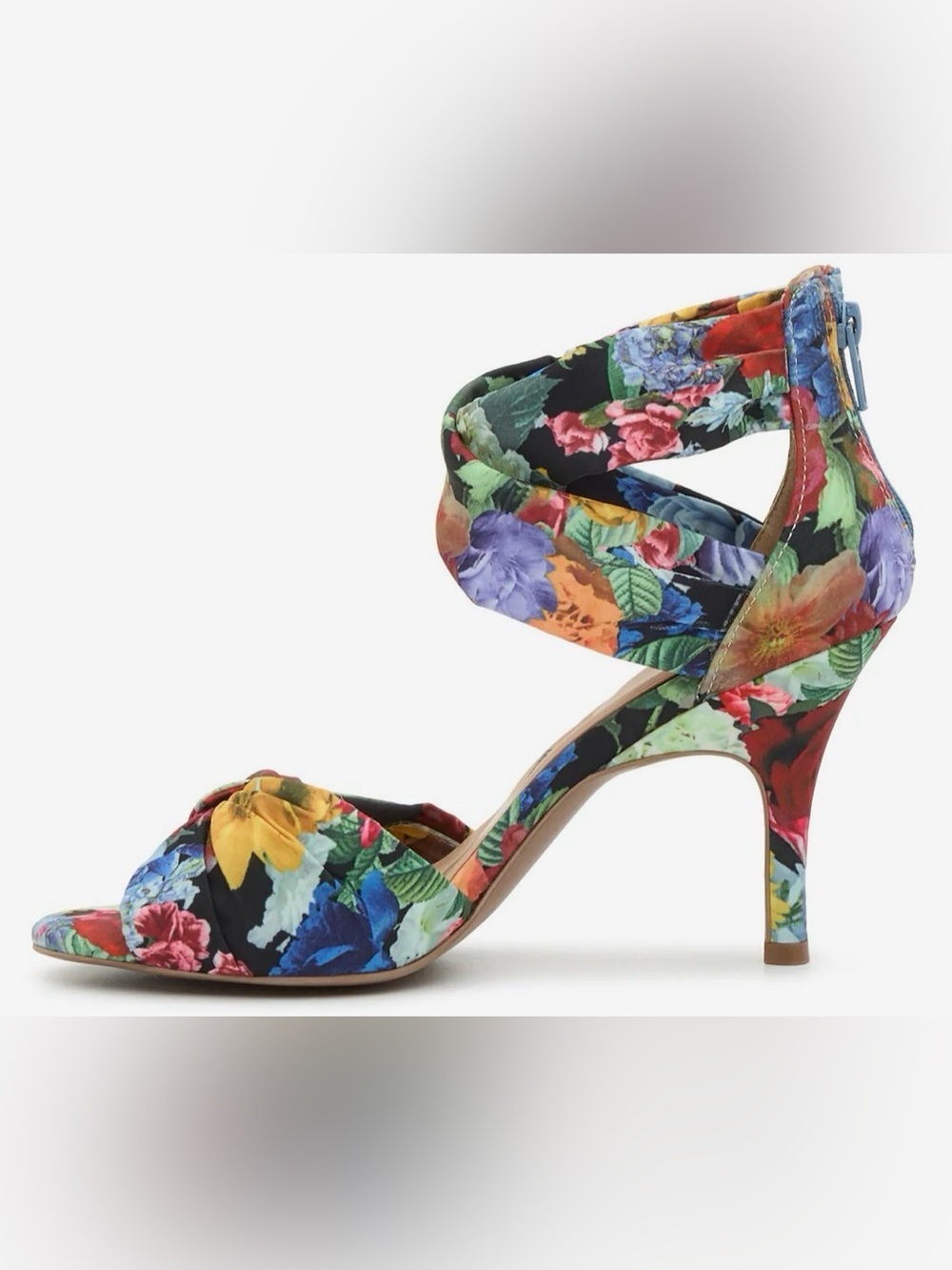 Floral Multi-Color Women’s Strappy High Heel Sandals size 7